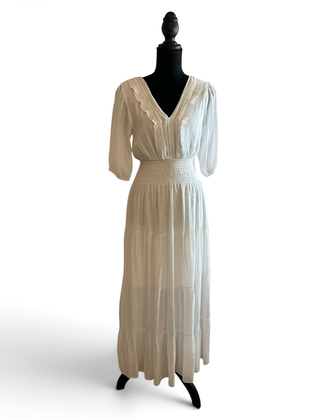 J Gee White Maxi Dress Size M